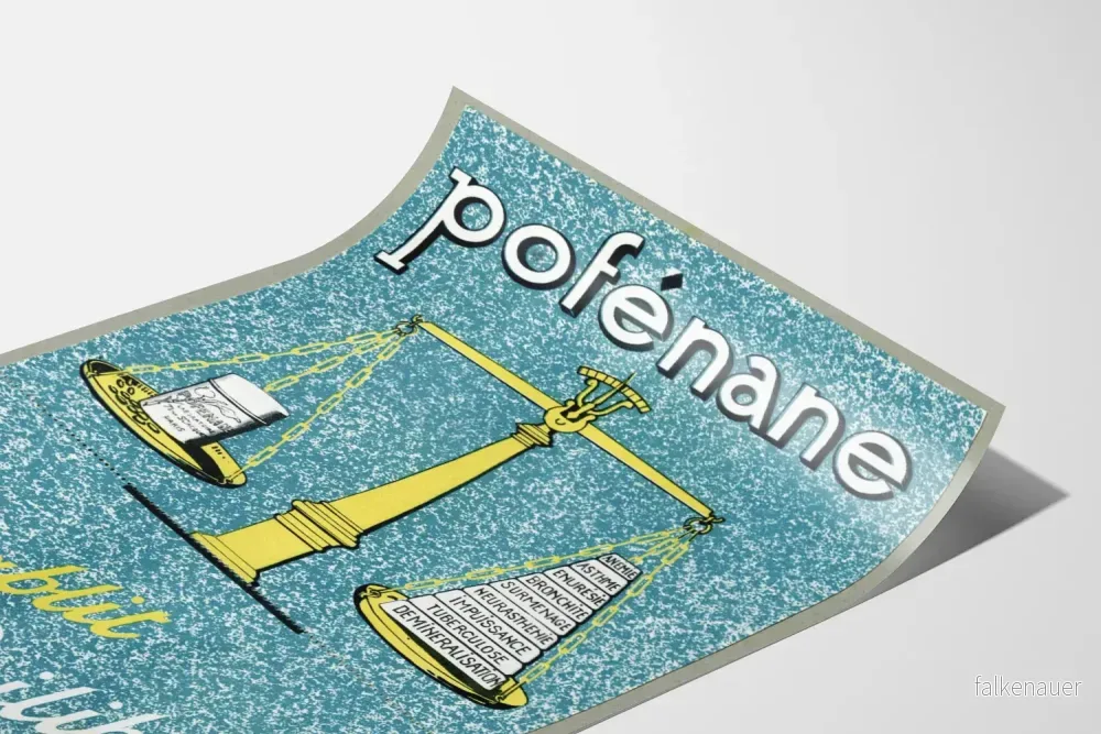 Vintageposter Pofénane – Balans och välbefinnande väggkonst - Bild 3