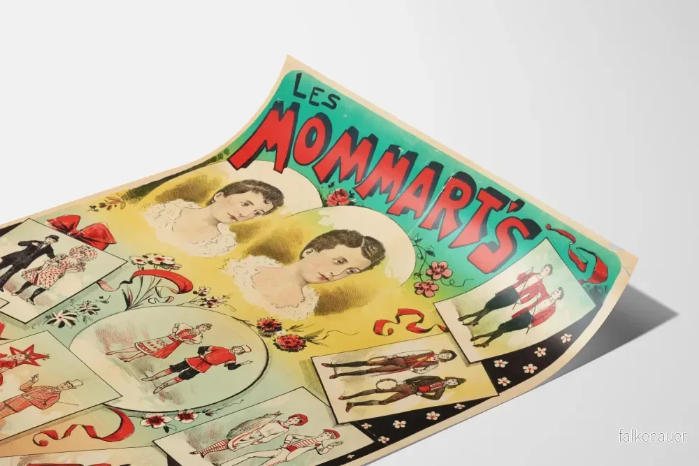 Vintageposter Les Mommarts - Originell retro väggdekoration - Bild 3