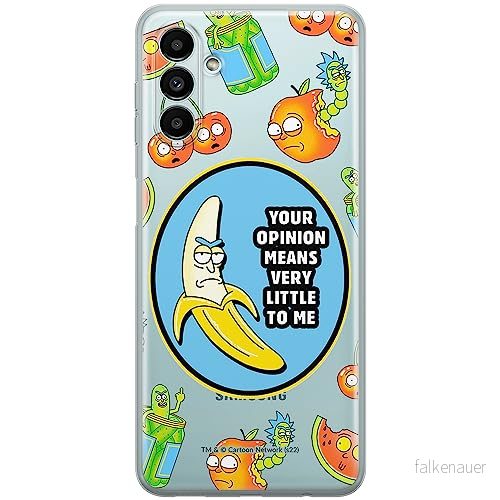 ERT GROUP mobiltelefonfodral för Samsung A13 5G/ A04s originalt och officiellt licensierat Rick and Morty mönster & 009 anpassad till formen på mobiltelefonen, gedeeltelijk transparant 5905511130596