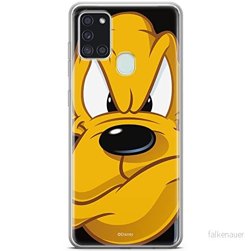 ERT GROUP mobiltelefonfodral för Samsung A21s originalt och officiellt licensierat Disney mönster Pluto 002 optimalt anpassad till formen på mobiltelefonen, fodral tillverkad av TPU plast 5903040263327