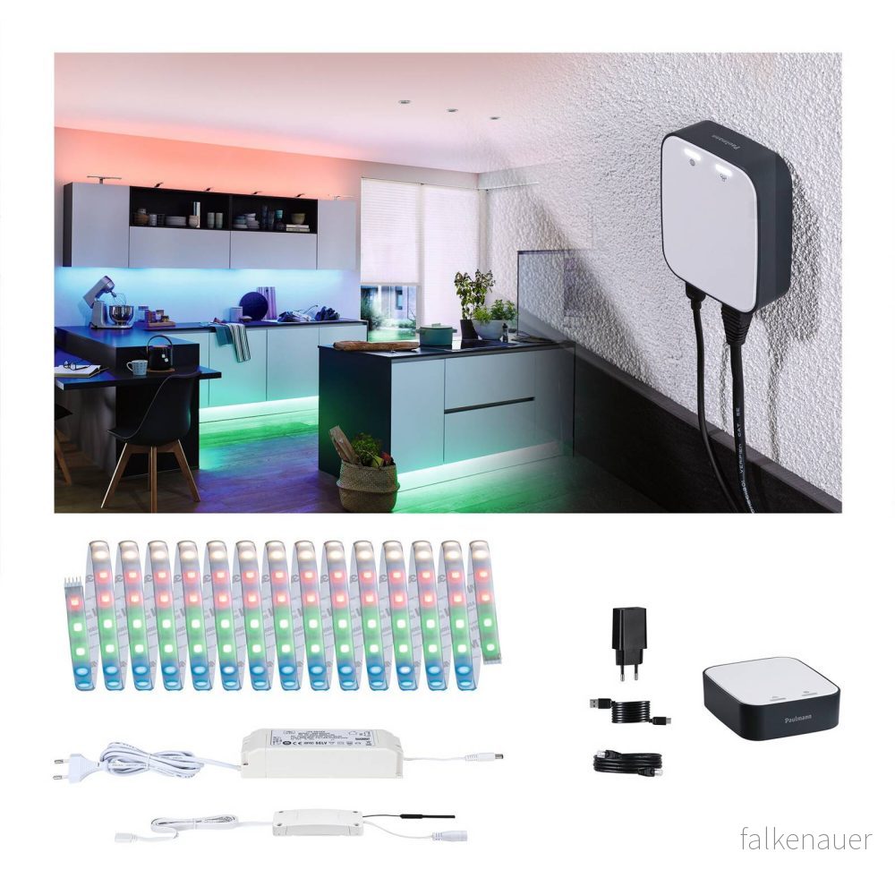 Paulmann Smart Bundle MaxLED 500 IP44 RGBW ZigBee 5m Gateway 4000870051795