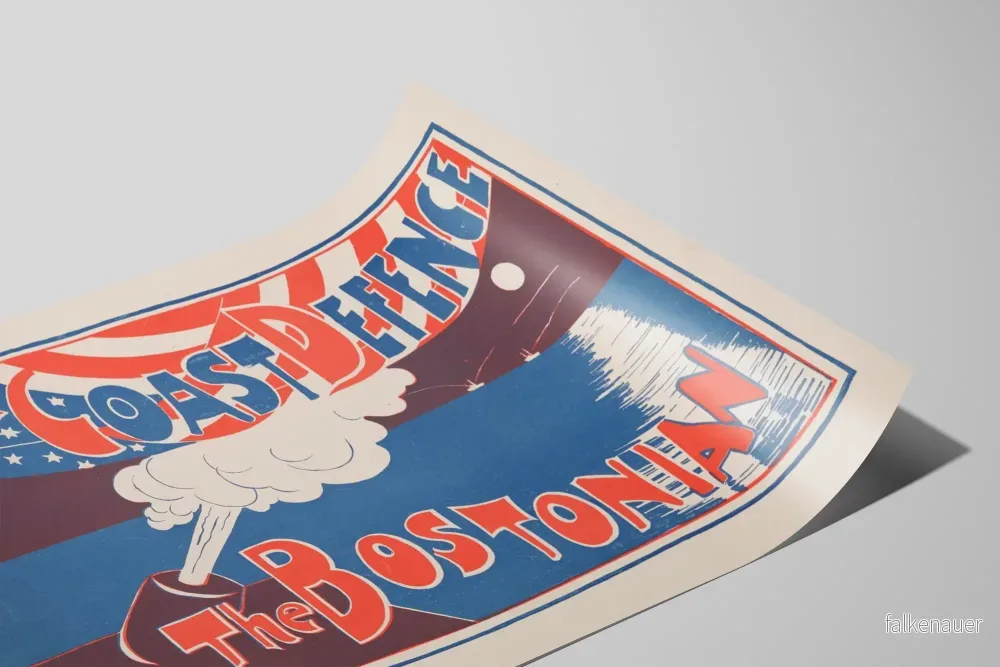 Vintageposter Our Coast Defence - The Bostonian - Bild 2