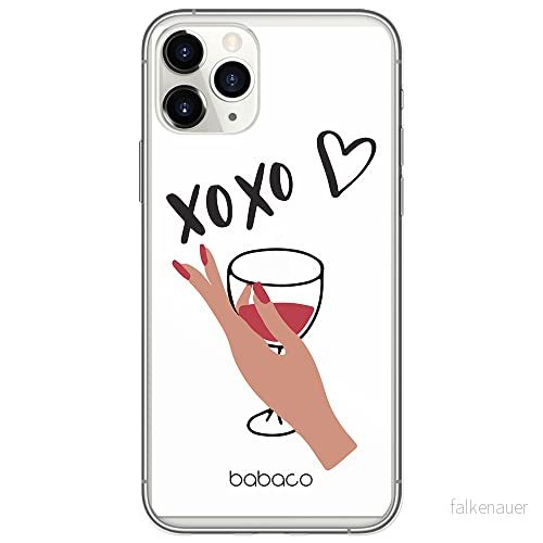 ERT GROUP mobiltelefonfodral för Apple Iphone 11 PRO originalt och officiellt licensierat Babaco mönster XOXO 001 Vit optimalt anpassad till formen på mobiltelefonen, gedeeltelijk transparant 5904805045905