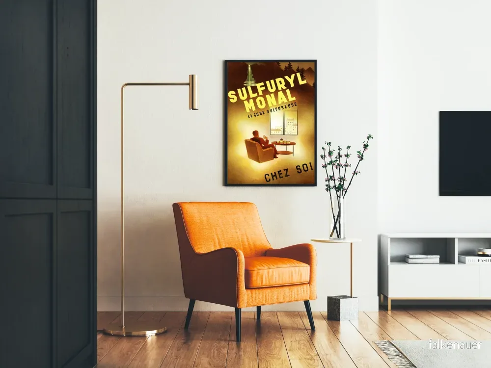 Vintageposter Sulfuryl Monal - Retro väggdekoration - Bild 2
