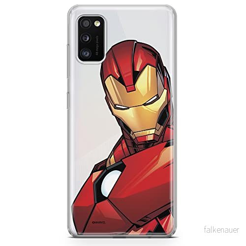 ERT GROUP mobiltelefonfodral för Samsung A41 originalt och officiellt licensierat Marvel mönster Iron Man 005 optimalt anpassad till formen på mobiltelefonen, gedeeltelijk transparant 5903537492049