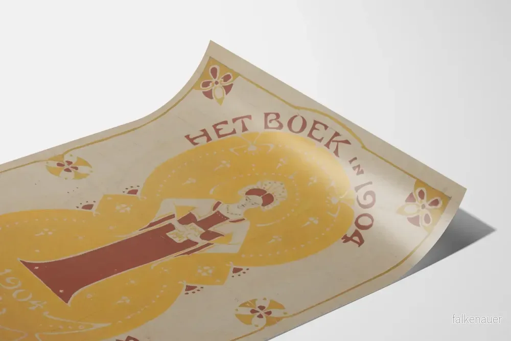 Vintageposter Het Boek från 1904 - Konstnärlig väggdekoration - Bild 3