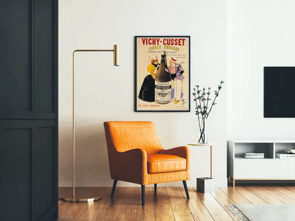 Vintageposter Vichy-Cusset Source Andreau väggdekoration - Bild 2
