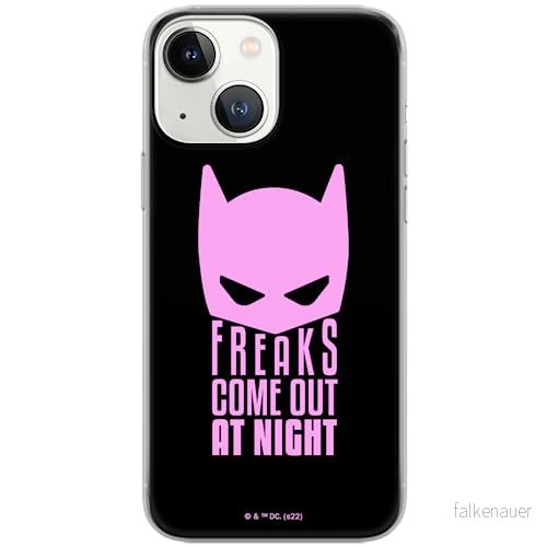 ERT GROUP mobiltelefonfodral för Iphone 13 originalt och officiellt licensierat DC mönster Batman 052 optimalt anpassad till formen på mobiltelefonen, fodral tillverkad av TPU plast 5905131546562