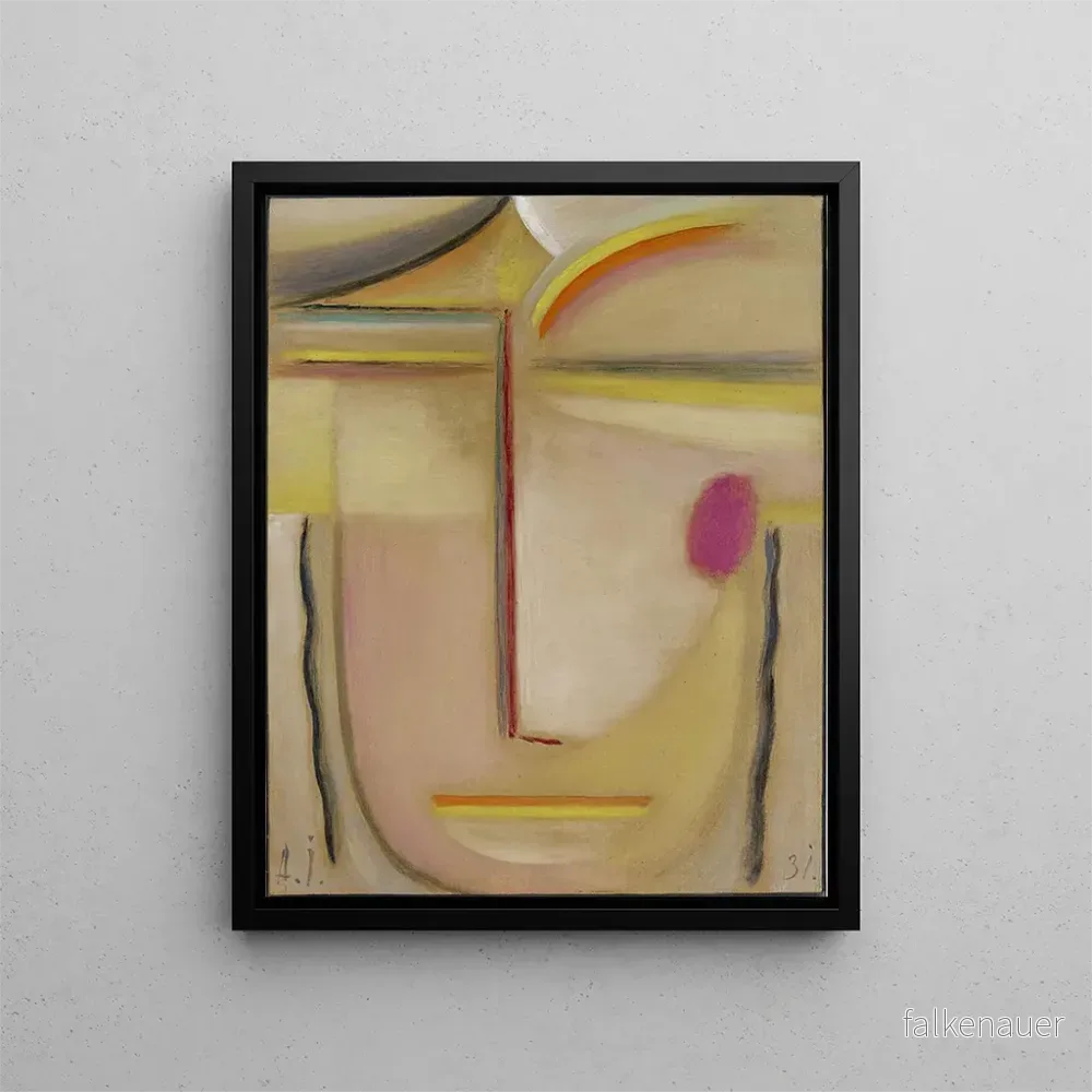 Målning Tête abstraite Or och rosa – Alexej von Jawlensky | Konsttryck Målning Tête abstraite Or och rosa – Alexej von Jawlensky | Konsttryck