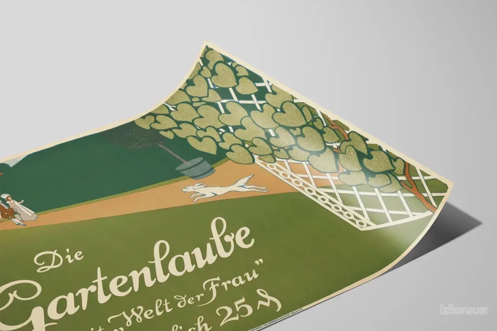 Vintageposter Die Gartenlaube för elegant väggdekoration - Bild 2