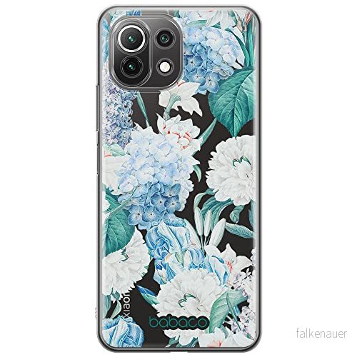 ERT GROUP mobiltelefonfodral för Xiaomi 11 LITE 4G/5G originalt och officiellt licensierat Babaco mönster Flowers 028, gedeeltelijk transparant 5905131271907