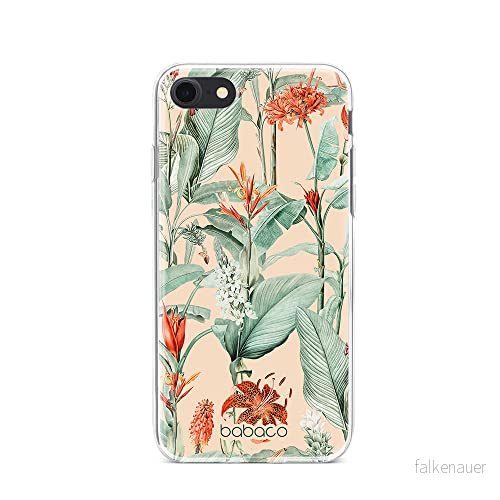 ERT GROUP mobiltelefonfodral för Iphone 7/8/ SE 2/ 3 originalt och officiellt licensierat Babaco mönster Flowers 048 optimalt anpassad till formen på mobiltelefonen, fodral tillverkad av TPU plast 5905131337597