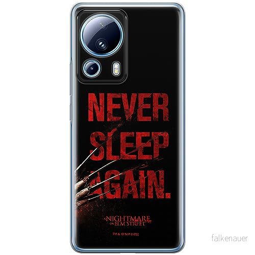 ERT GROUP mobiltelefonfodral för Xiaomi 13 LITE/CIVI 2 originalt och officiellt licensierat Horror mönster Nightmare of Elm Street 003, fodral tillverkad av TPU plast 5905511929190