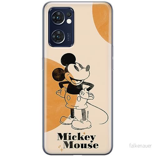 ERT GROUP mobiltelefonfodral för Oppo RENO 7 5G originalt och officiellt licensierat Disney mönster Mickey 054 optimalt anpassad till formen på mobiltelefonen, fodral tillverkad av TPU plast 5905795035594