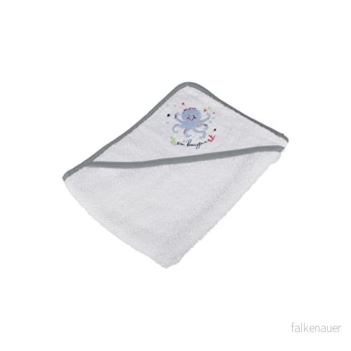BEBE DOUCEUR, Badkappa 75 x cm 100% bomull 300 g bläckfisk hav 3574380069508