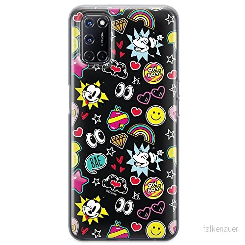 ERT GROUP mobiltelefonfodral för Oppo A92/ A72/ A52 originalt och officiellt licensierat Disney mönster Mickey & Minnie 013 anpassad till formen på mobiltelefonen, fodral tillverkad av TPU plast 5903040199367