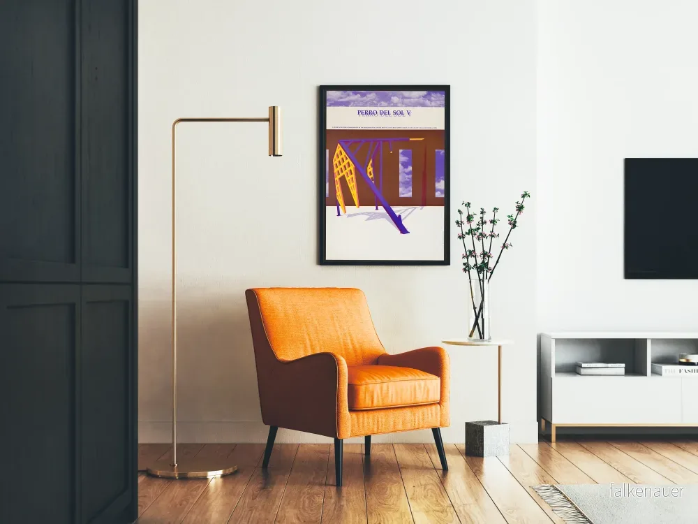 Posters Perro del Sol V - Konstnärlig samtida väggdekoration - Bild 2