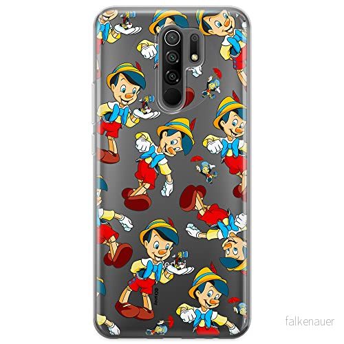 ERT GROUP mobiltelefonfodral för Xiaomi REDMI 9 originalt och officiellt licensierat Disney mönster Pinocchio 002 optimalt anpassad till formen på mobiltelefonen, gedeeltelijk transparant 5905131814623