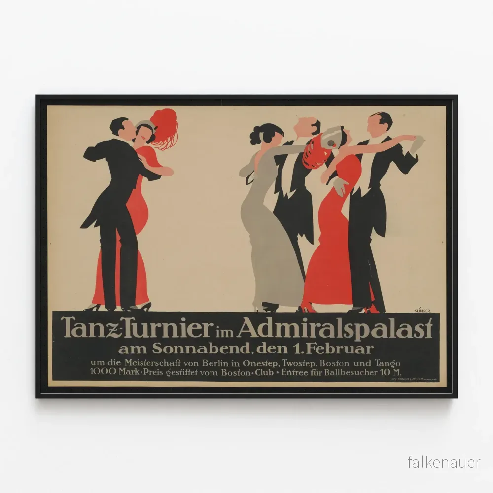 Vintageaffisch för dansturnering vid Admiralspalast - Bild 2