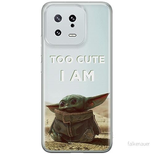 ERT GROUP mobiltelefonfodral för Xiaomi 13 originalt och officiellt licensierat Star Wars mönster Baby Yoda 004 optimalt anpassad till formen på mobiltelefonen, fodral tillverkad av TPU plast 5905511900779