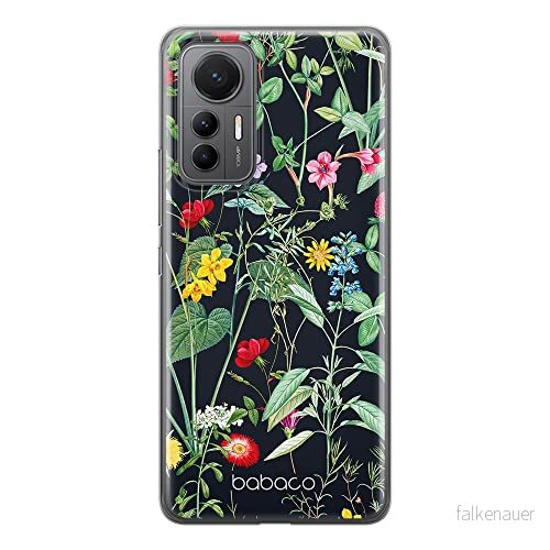 ERT GROUP mobiltelefonfodral för Xiaomi 12 LITE originalt och officiellt licensierat Babaco mönster Flowers 041 optimalt anpassad till formen på mobiltelefonen, fodral tillverkad av TPU plast 5905511505899