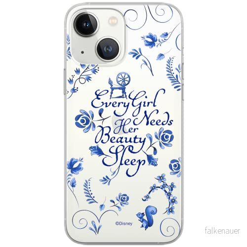 ERT GROUP mobiltelefonfodral för Iphone 13 MINI originalt och officiellt licensierat Disney mönster Bella 003 Vit optimalt anpassad till formen på mobiltelefonen, fodral tillverkad av TPU plast 5903932918342