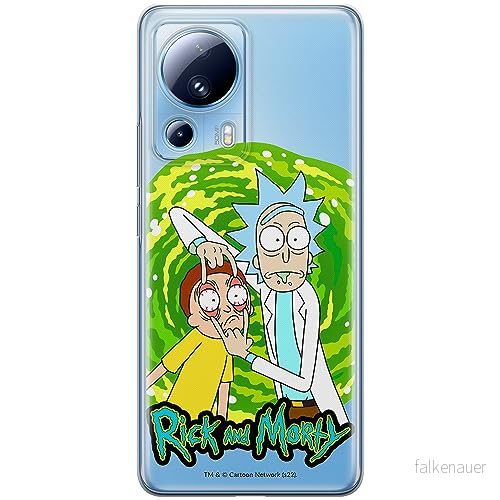ERT GROUP mobiltelefonfodral för Xiaomi 13 LITE/CIVI 2 originalt och officiellt licensierat Rick and Morty mönster & 007 anpassad till formen på mobiltelefonen, gedeeltelijk transparant 5905511929572