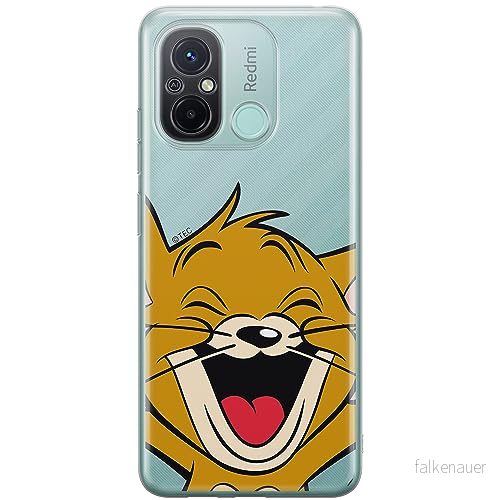 ERT GROUP mobiltelefonfodral för Xiaomi REDMI 12C/ 11A originalt och officiellt licensierat Tom & Jerry mönster 003 anpassad till formen på mobiltelefonen, gedeeltelijk transparant 5905511841928