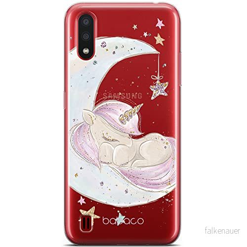 ERT GROUP mobiltelefonfodral för Samsung A01 originalt och officiellt licensierat Babaco mönster Unicorn 003 optimalt anpassad till formen på mobiltelefonen, gedeeltelijk transparant 5904805427145