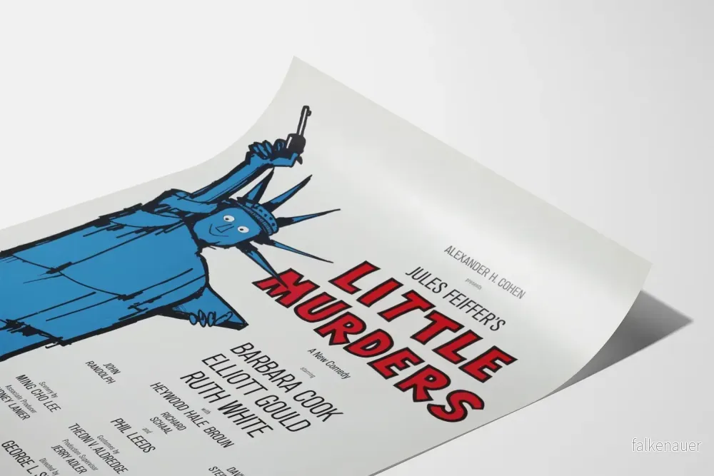 Poster Little Murders - Vintageaffisch för teaterkomedi - Bild 3
