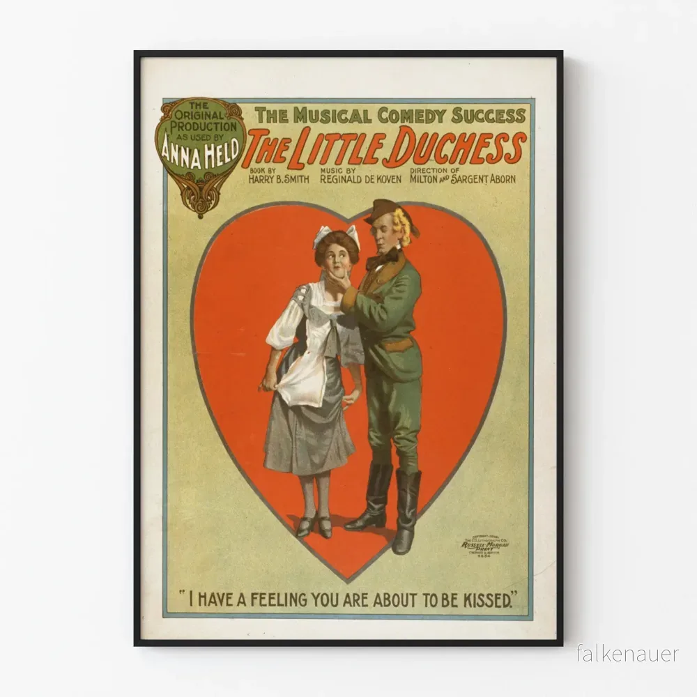 Vintageposter The Little Duchess - Väggdekoration för musikalteater