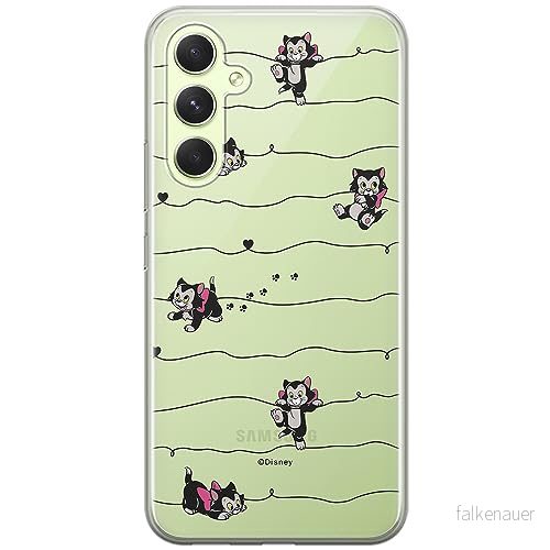 ERT GROUP mobiltelefonfodral för Samsung A54 5G originalt och officiellt licensierat Disney mönster Cat Figaro 001 optimalt anpassad till formen på mobiltelefonen, gedeeltelijk transparant 5905511793210