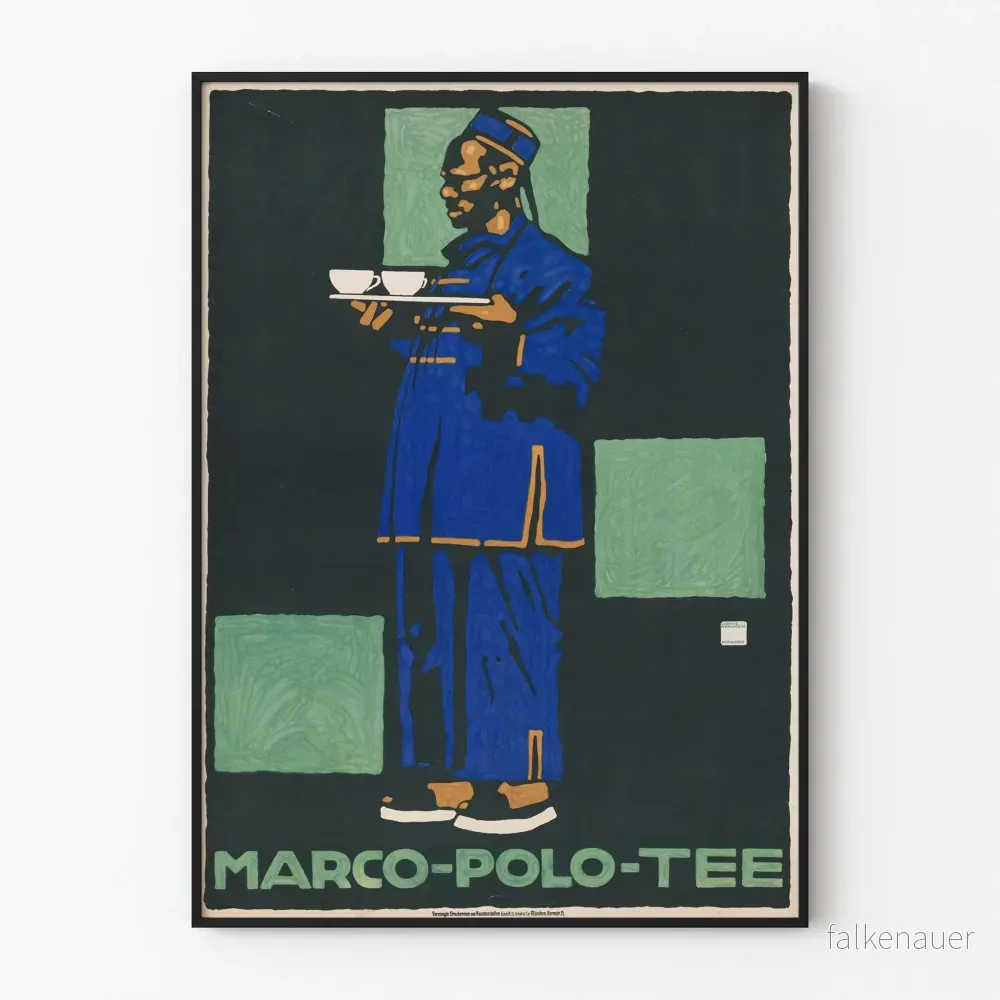 Vintageposter Marco-Polo-Tee - Illustration Art Déco