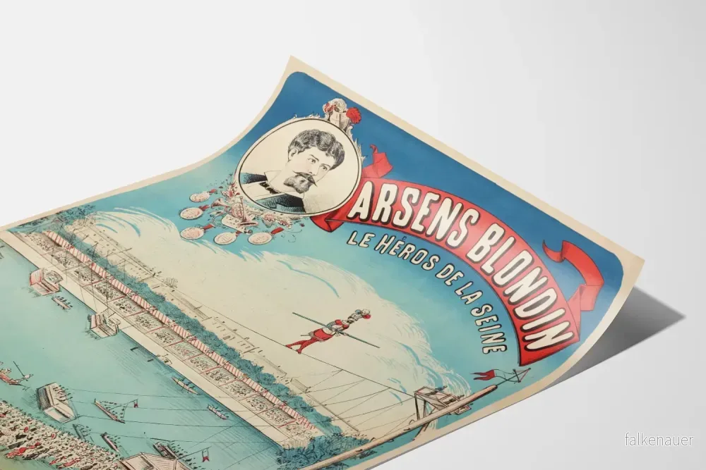 Vintageaffisch Arsens Blondin Den Seinehjälte - Bild 3