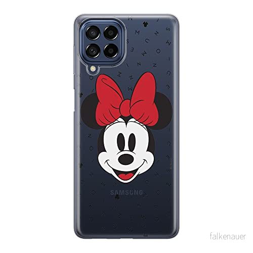 ERT GROUP mobiltelefonfodral för Samsung M53 5G originalt och officiellt licensierat Disney mönster Minnie 056 optimalt anpassad till formen på mobiltelefonen, gedeeltelijk transparant 5905511380861