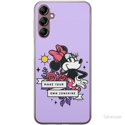 ERT GROUP mobiltelefonfodral för Samsung A14 4G/5G originalt och officiellt licensierat Disney mönster Minnie 073 optimalt anpassad till formen på mobiltelefonen, fodral tillverkad av TPU plast 5905795025823
