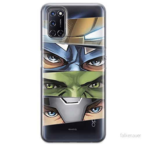 ERT GROUP mobiltelefonfodral för Oppo A92/ A72/ A52 originalt och officiellt licensierat Marvel mönster Avengers 006 optimalt anpassad till formen på mobiltelefonen, gedeeltelijk transparant 5903040209455