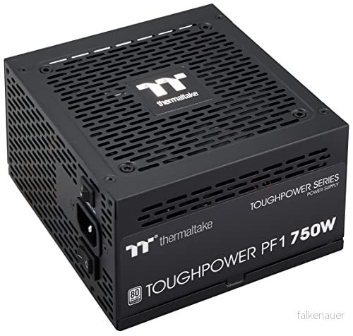 Thermaltake Toughpower PF1 750 W PC ATX strömförsörjning 80 Plus platina fullt modulär tyst 140 fläkt EU certifierad svart 4713227525404