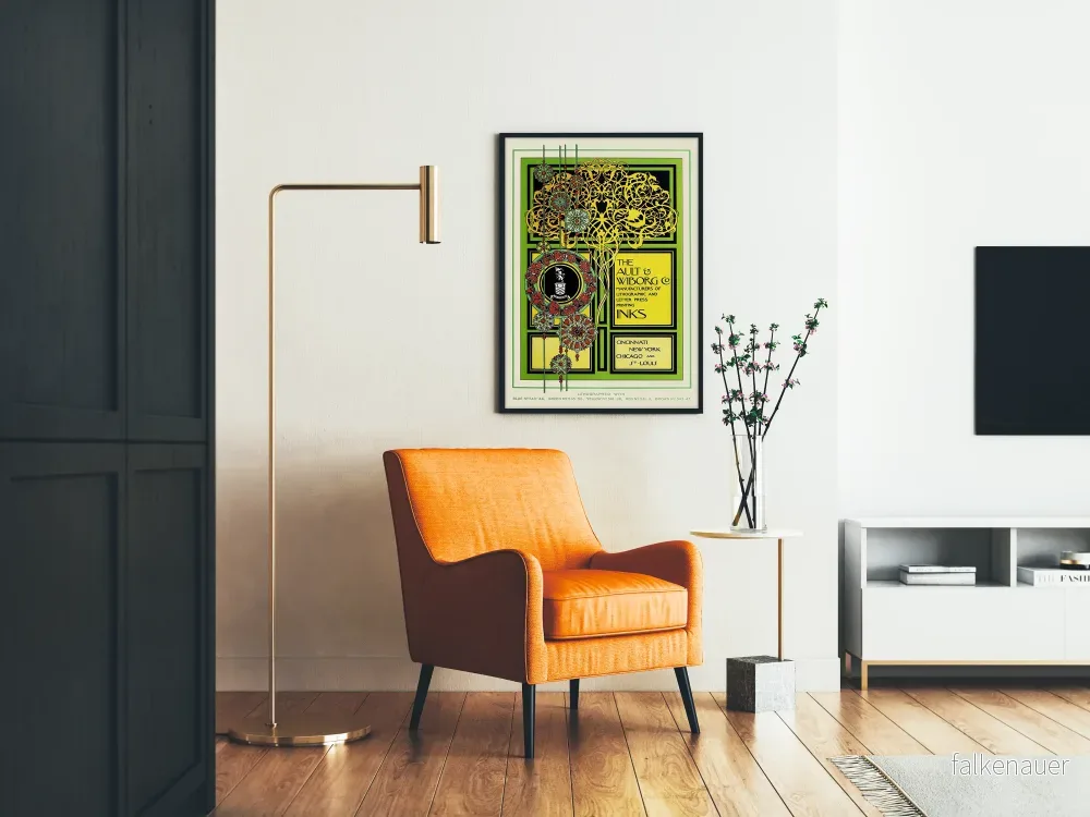Art Nouveau-Poster Ault & Wiborg - Vintage Väggdekoration - Bild 2