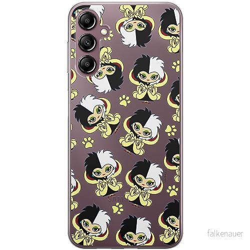 ERT GROUP mobiltelefonfodral för Samsung A14 4G/5G originalt och officiellt licensierat Disney mönster Cruella 007 optimalt anpassad till formen på mobiltelefonen, gedeeltelijk transparant 5905511826161