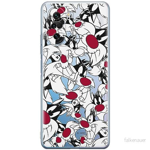 ERT GROUP mobiltelefonfodral för Xiaomi MI 11i/ REDMI K40/K40 PRO/POCO F3/ F3 PRO originalt och officiellt licensierat Looney Tunes mönster Sylvester 004, gedeeltelijk transparant 5905511882808