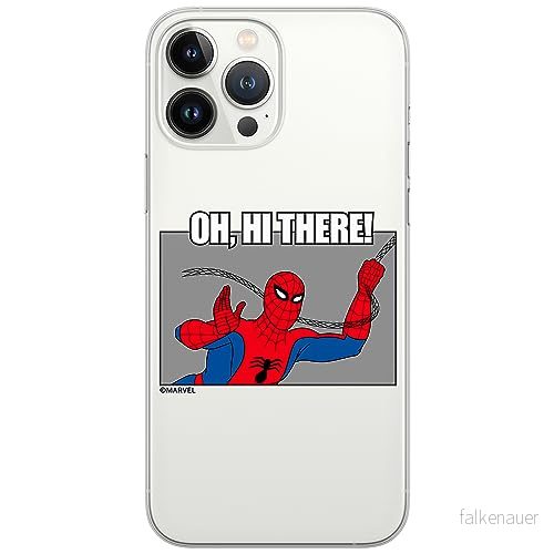 ERT GROUP mobiltelefonfodral för Iphone 13 PRO MAX originalt och officiellt licensierat Marvel mönster Spider Man 032 optimalt anpassad till formen på mobiltelefonen, gedeeltelijk transparant 5905795008291