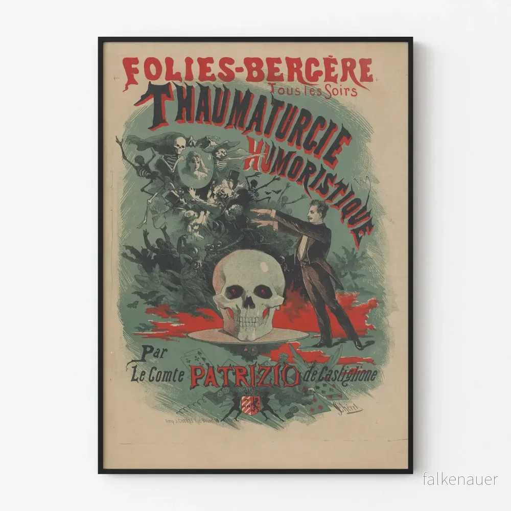 Dekorativ poster Folies Bergère – Thaumaturgi humoristisk Dekorativ poster Folies Bergère – Thaumaturgi humoristisk