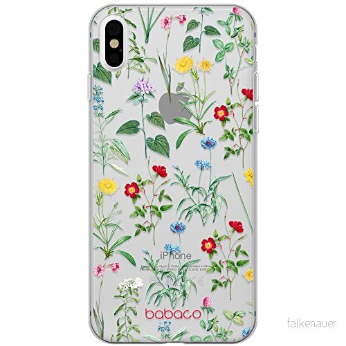 ERT GROUP mobiltelefonfodral för Iphone XS Max originalt och officiellt licensierat Babaco mönster Flowers 042 optimalt anpassad till formen på mobiltelefonen, gedeeltelijk transparant 5905131316639