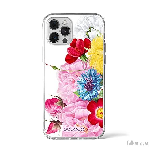 ERT GROUP mobiltelefonfodral för Iphone 12 PRO MAX originalt och officiellt licensierat Babaco mönster Flowers 056 optimalt anpassad till formen på mobiltelefonen, fodral tillverkad av TPU plast 5905131358189