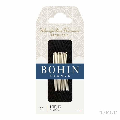 Bohin Nr.11 Silver Sömnad Sharps Nålar 16 3073640002236