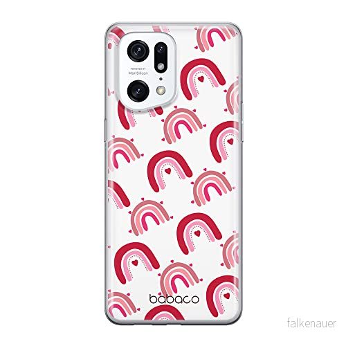 ERT GROUP mobiltelefonfodral för Oppo FIND X5 PRO originalt och officiellt licensierat Babaco mönster Rainbow 001 optimalt anpassad till formen på mobiltelefonen, gedeeltelijk transparant 5905511411183