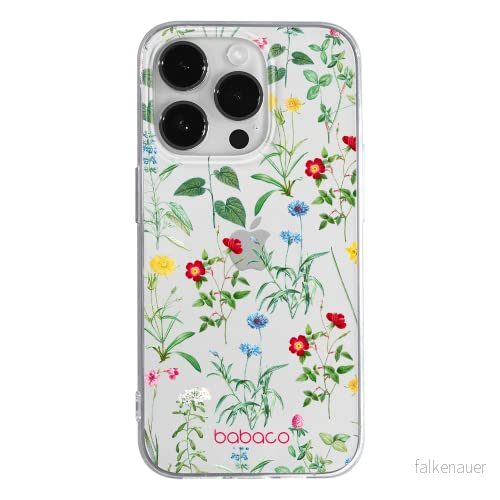 ERT GROUP mobiltelefonfodral för Apple Iphone 14 PRO MAX originalt och officiellt licensierat Babaco mönster Flowers 042 optimalt anpassad till formen på mobiltelefonen, gedeeltelijk transparant 5905131938190