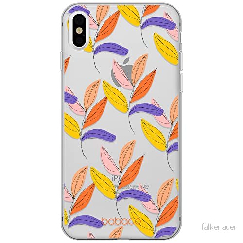 ERT GROUP mobiltelefonfodral för Apple Iphone X/XS originalt och officiellt licensierat Babaco mönster Plants 007 Vit optimalt anpassad till formen på mobiltelefonen, gedeeltelijk transparant 5903932568455