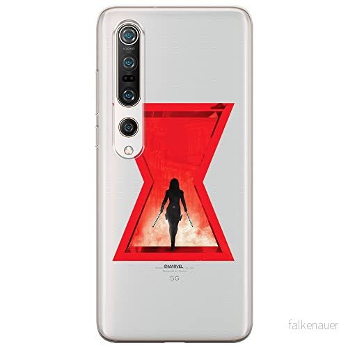 ERT GROUP mobiltelefonfodral för Xiaomi MI 10 / PRO originalt och officiellt licensierat Marvel mönster Black Widow 009 optimalt anpassad till formen på mobiltelefonen, gedeeltelijk transparant 5903537169132